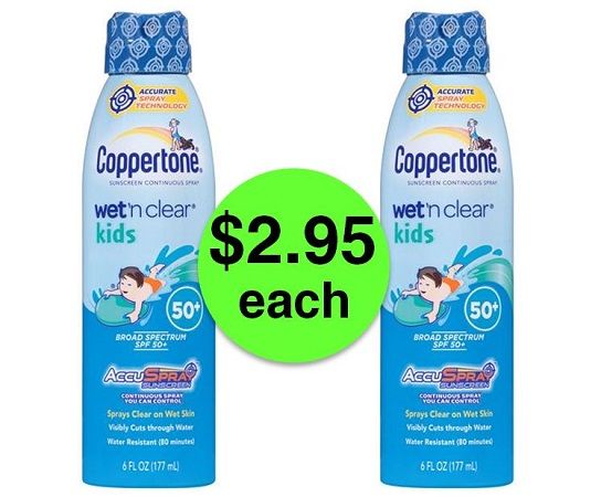 Pick Up Coppertone Wet'n Clear Kids Sunscreen JUST $2.95 Each {And FREE Movie Ticket!} at Publix! ~ Starts Weds/Thurs!