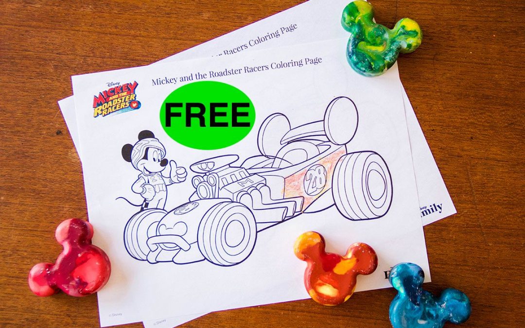 FREE Mickey and the Roadster Racers Printable Coloring Pages!