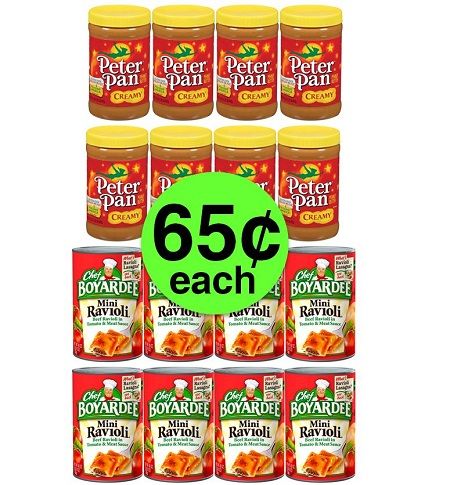 For Only $10.36, Pick Up EIGHT (8!) Peter Pan Peanut Butters & EIGHT (8!) Chef Boyardee Canned Pastas at Publix! ~ Starts Today!