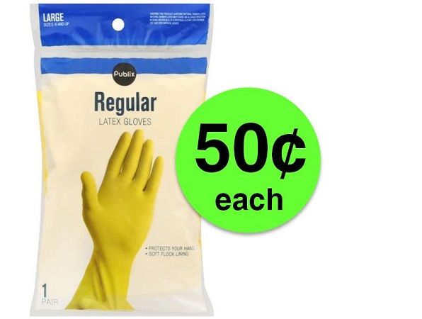 Pick up 50¢ Publix Brand Latex Gloves at Publix! ~ Going On Now!