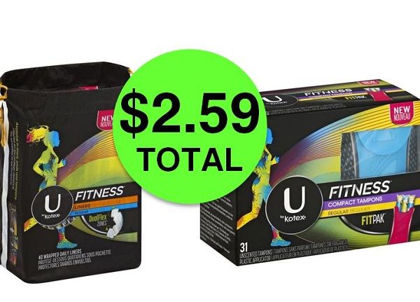 Pick Up TWO (2!) U by Kotex Fitness Products JUST $2.59 Total at Publix! ~ Ends Tues/Weds!