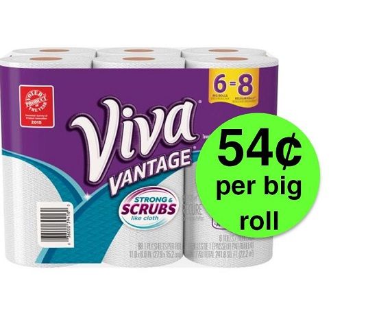 Nab Viva Paper Towel 6 Packs JUST 54¢ Per BIG Roll at Publix! ~ Going On Now!