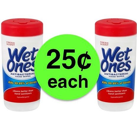 Bye Bye Germs! Get Wet Ones Hand Wipes for Only 25¢ Each at Publix! ~ Right Now!