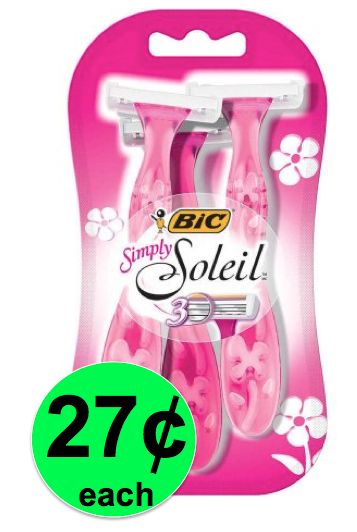 Fox Deal of the Week! Summer Shave Time, Get 27¢ Bic Soleil Razors!