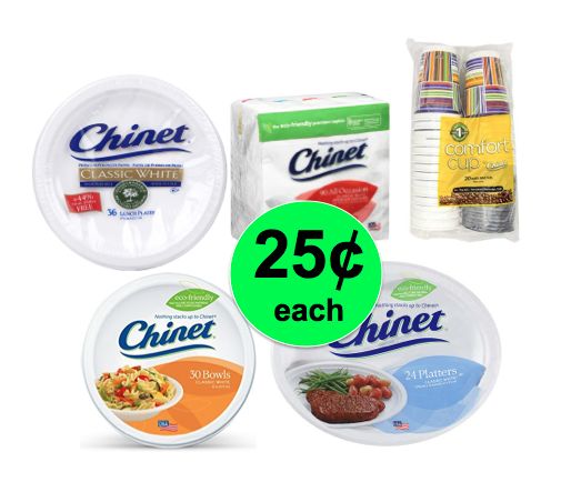 No Dishwashing Necessary with Chinet Dinnerware! As Low As 25¢ Each at Winn Dixie! ~Going On Now!