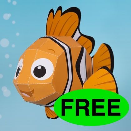FREE Nemo 3D Printable Craft!