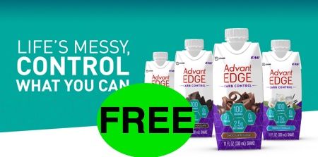 FREE Advant Edge Carb Control Protein Drink!