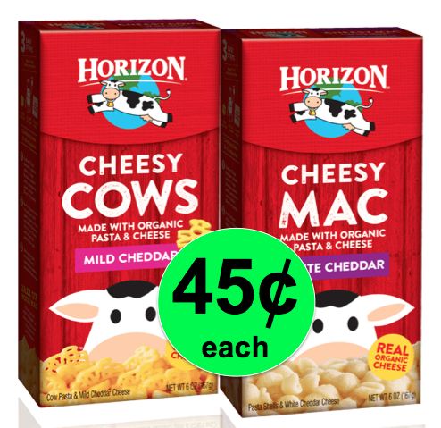 Kid Pleasin' Horizon Macaroni & Cheese Only 45¢ Each at Winn Dixie! ~Right Now!