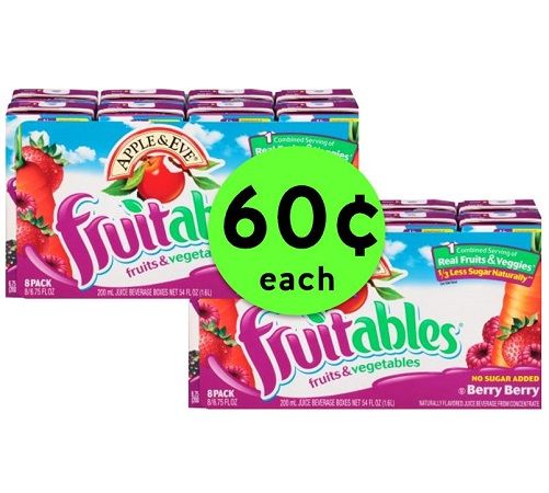 Juice It Up with 60¢ Apple & Eve Fruitables or Quenchers Juice Boxes at Publix! ~ Going On Now!