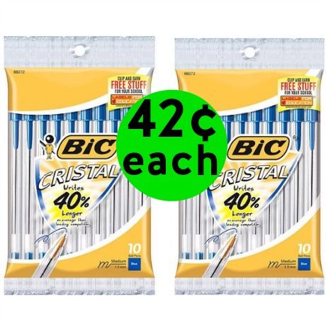 It's the Write Stuff! Get TWO (2!) Packs of BIC Cristal Pens for Only 42¢ Each at Walmart! ~ Right Now!