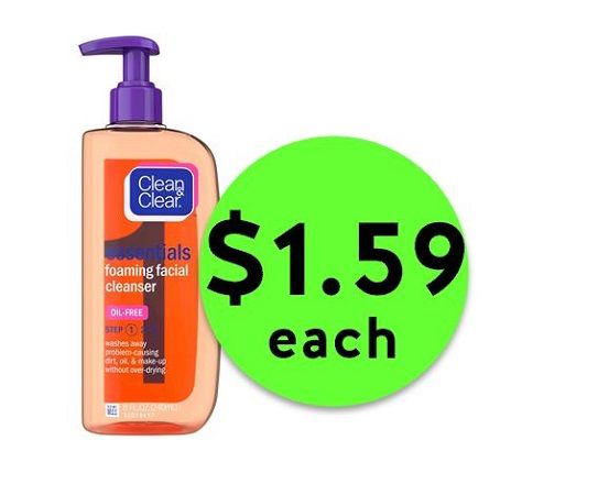 Pick Up Clean & Clear Foaming Facial Cleanser ONLY $1.59 Each at Target! ~ Going On Now!