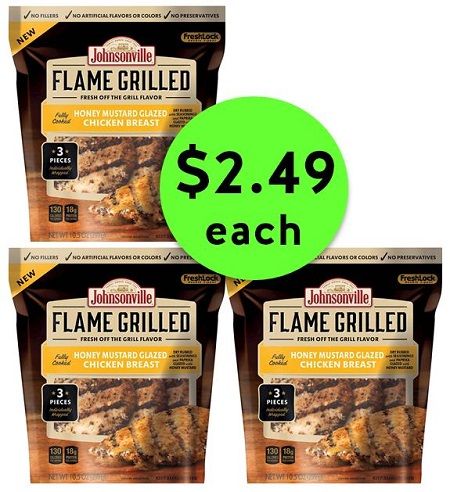 Pick Up Johnsonville Flame Grilled Chicken Breasts JUST $2.49 Each (Reg. $6) at Target! ~ NOW!