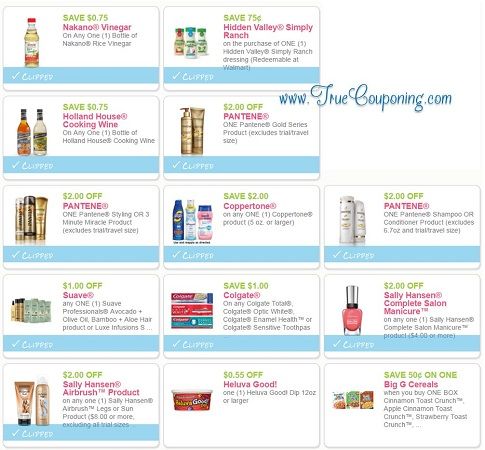Get These Eleven (11!) **NEW** Coupons Before They're Gone! (Save $16.25 On Pantene, Sally Hansen & More!)