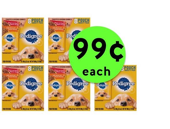 Nab 99¢ Pedigree Wet Dog Food Pouch 8 Packs at Publix! ~ Going On Now!