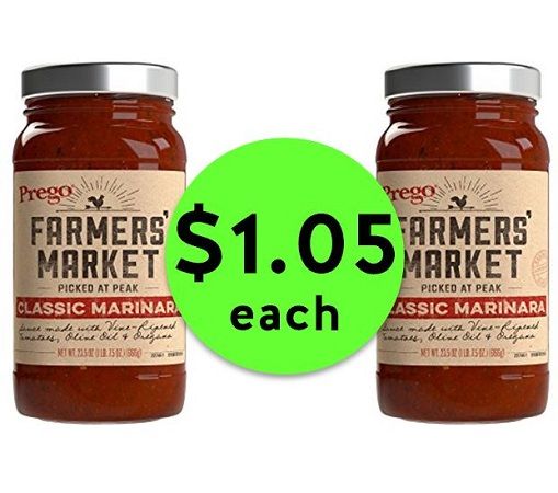 Sauce It Up with $1.05 Prego Farmer's Market Sauce at Publix! ~ Ends Tues/Weds!