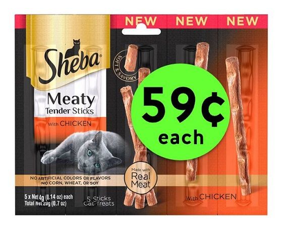 Hey Kitty Kitty! Pick Up Sheba Meaty Tender Cat Treats ONLY 59¢ at Target! ~ Right Now!