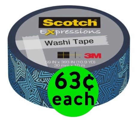 Express Yourself with Scotch Expressions Tape for Only 63¢ Each at Walmart! ~ Right Now!