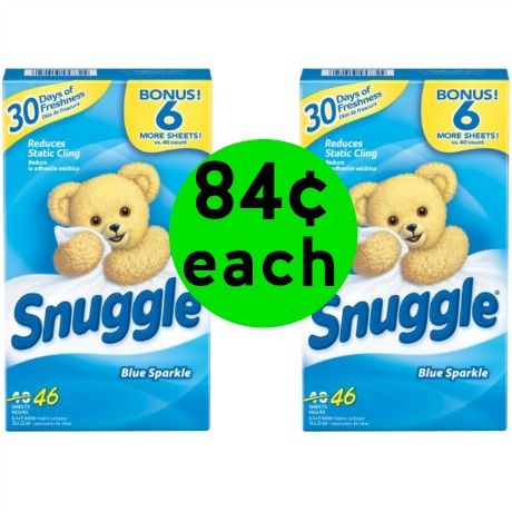 Make Your Laundry Smell Marvelous with Snuggle Dryer Sheets Only 84¢ Each Right Now at Walmart!