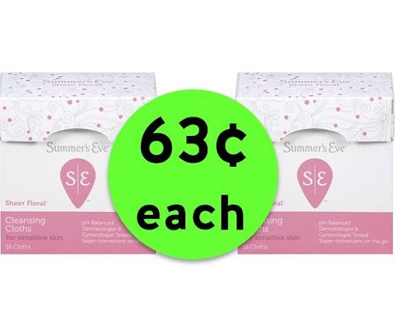Pick Up Summer's Eve Cleansing Cloths JUST 63¢ Each at Target! ~ Going On Now!