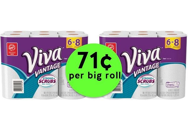 Clean Up with Viva Paper Towels JUST 71¢ Per BIG Roll at Publix! ~ Ends Tues/Weds!