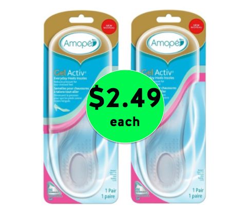 Keep On Walkin'! TWO (2!) Amope GelActiv Everyday Heels Insoles Only $2.49 Each at Target! ~ Right Now!