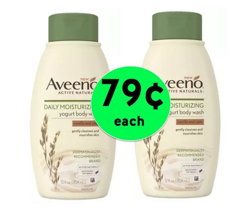 Pick Up TWO (2!) Aveeno Yogurt Body Wash for Only 79¢ Each at Walgreens! ~ Ends Saturday!!