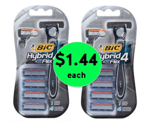 Hey Guys! Get TWO (2!) BIC Hybrid Flex 4 Razor Systems  for Only $1.44 Each at Walgreens! ~ Right Now!
