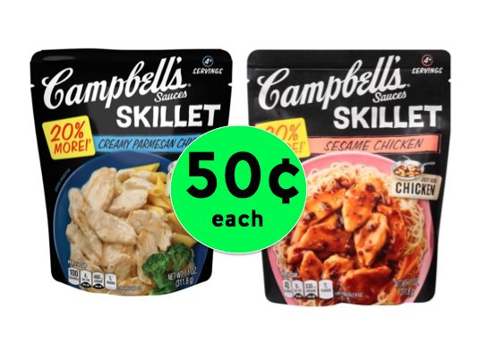 Let's Get Saucy! Pick Up TWO (2!) Campbell's Skillet Sauces for Only 50¢ Each at Walgreens! ~ Right Now!