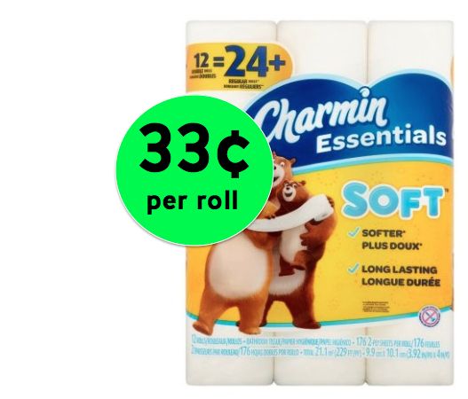 Don't Miss This Stock Up Deal on Charmin Essentials Toilet Paper! Get TWELVE (12!) Rolls for Only 33¢ per Roll at Winn Dixie! ~Ends Tomorrow!
