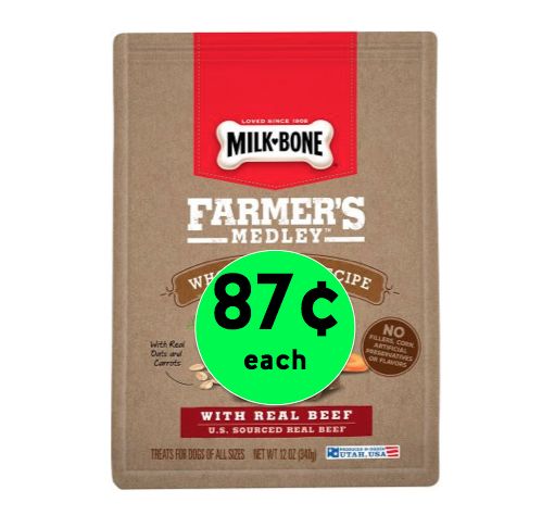 Get Farmers Medley Dog Treats ONLY 87¢ Each at Walmart! ~Right Now!