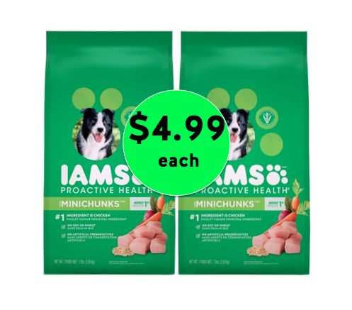 Super Duper Deal! Get IAMS Dog Food ONLY $4.99 Each at Walmart! ~Right Now!