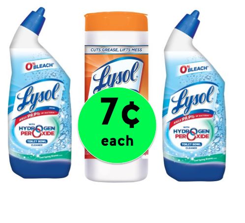 Clean for CHEAP! Pick Up THREE (3!) Lysol Cleaning Products ONLY 7¢ Each at Walmart! ~Right Now!