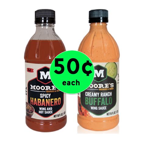 Don't Miss Out on TWO (2!) Bottles of Moore's Marinade or Wing Sauce Only 50¢ Each at Winn Dixie! ~Ends Tomorrow!