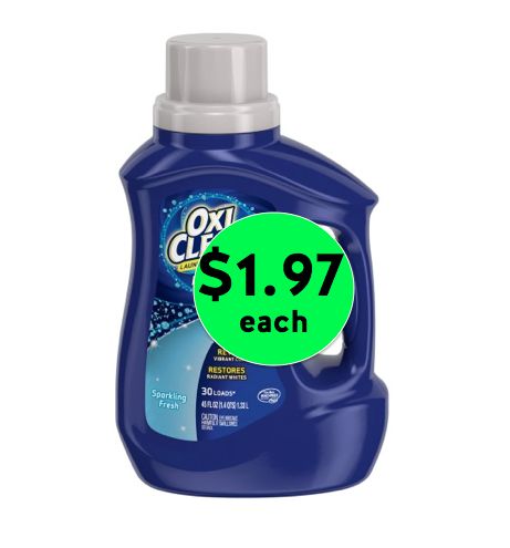Pick Up OxiClean HD Liquid Laundry Detergent Just $1.97 Each Right Now at Walmart!