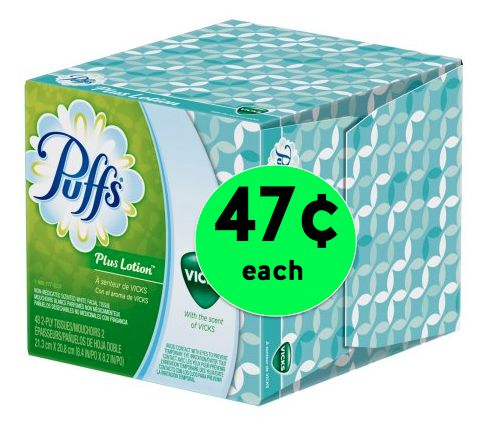Get Puffs Plus Lotion Tissues ONLY 47¢ Each at Walmart! ~Right Now!