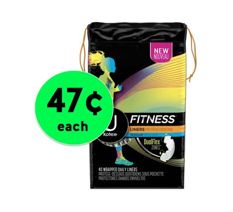 Great Girly Deal! Get U by Kotex Pantiliners Only 47¢ Each Right Now at Walmart!