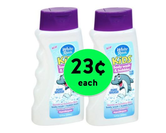Cheap Clean Fun! Pick Up TWO (2!) Bottles of White Rain Kids Body Wash Only 23¢ Each Right Now at Walmart!