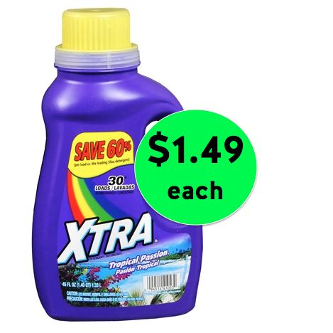 Xtra Laundry Detergent is Only $1.49 Each at Walgreens! {NO Coupons Needed!} ~ Ends Today!