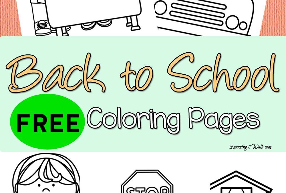 FREE Back To School Printable Coloring Pages!
