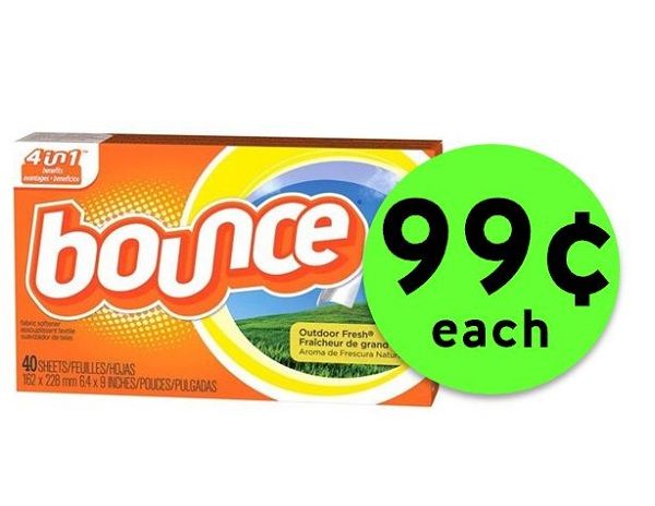Nab Fresh & Soft Clothes with 99¢ Bounce Dryer Sheets at Publix! ~ Starts Saturday!