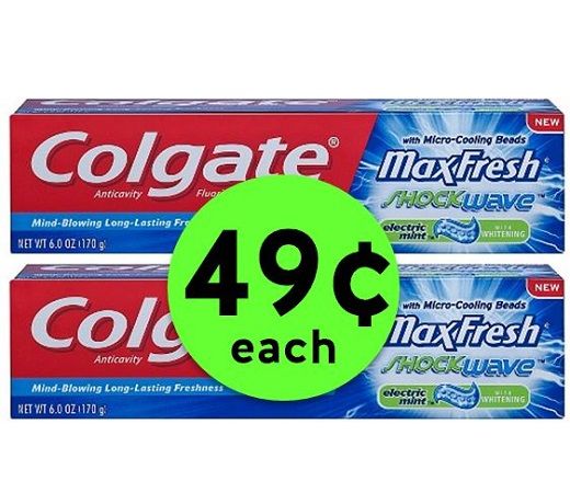 Get Fresh to the Max with 49¢ Colgate Max Toothpaste at CVS! ~ Going On Now!