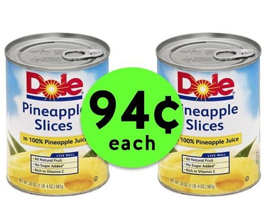 Dig Into 94¢ Dole Canned Pineapple at Publix! ~ Happening Right Now!