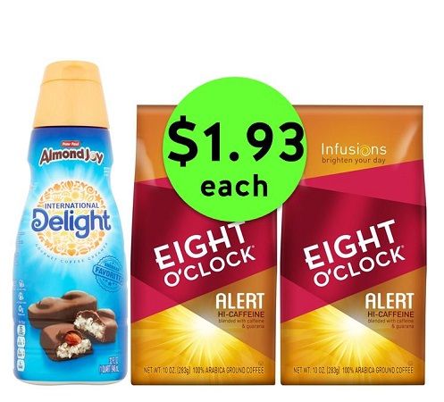 Get Caffeinated with Eight O'Clock Coffee & International Delight Coffee Creamer Just $1.93 Each at Publix! ~ Starts Weds/Thurs!