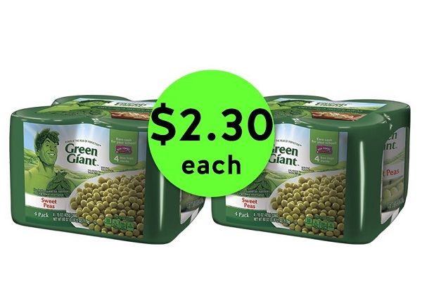 Pick Up Green Giant Canned Veggie 4 Packs ONLY $2.30 Each {Just 58¢ Per Can} at Publix! ~ NOW!