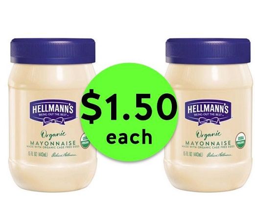 Spread on $1.50 Hellmann's Organic Mayo at Publix! ~ Happening Right Now!