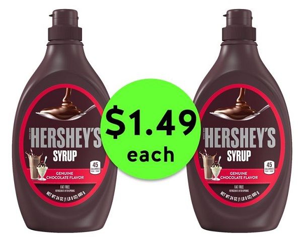 Pour On Some Sweetness with $1.49 Hershey's Chocolate Syrup at CVS! ~ Happening Right Now!