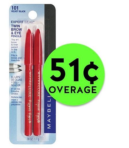 Fabulous 51¢ OVERAGE on Maybelline Eye & Brow Pencils at Publix! ~ Ends Friday!