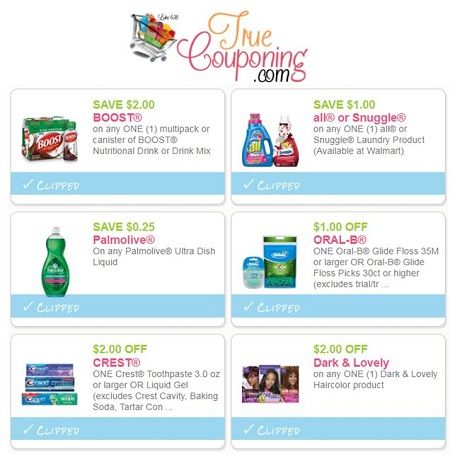 SIX (6!) **NEW** Coupons for Crest, Snuggle & All, Boost & More!