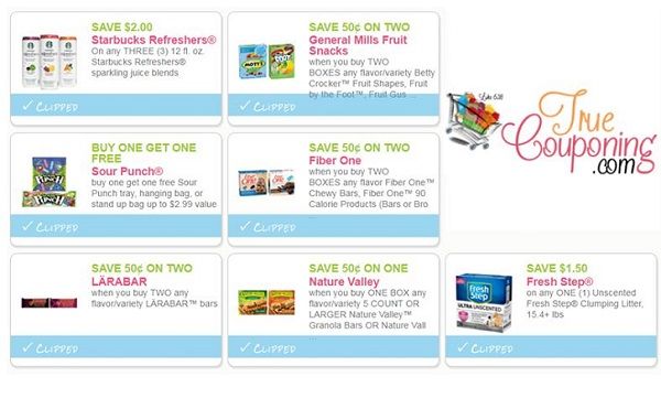 SEVEN (7!) **NEW** & Reset Coupons for Starbucks, Sour Punch Candy & More!