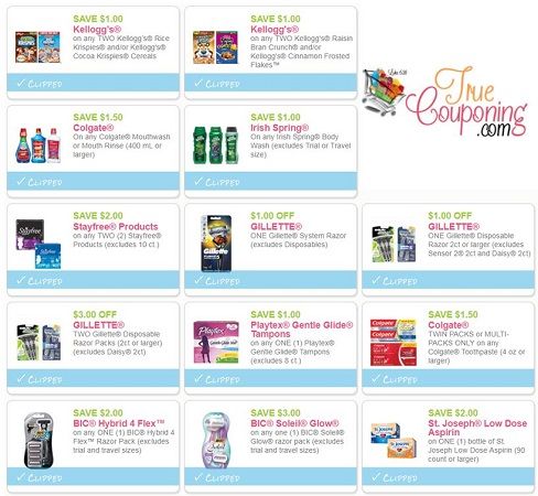 Fourteen (14!) **HOT** Coupons Came Out Over the Weekend! ~ Save on Cereal, Bic Razors, Irish Spring Body Wash & More!